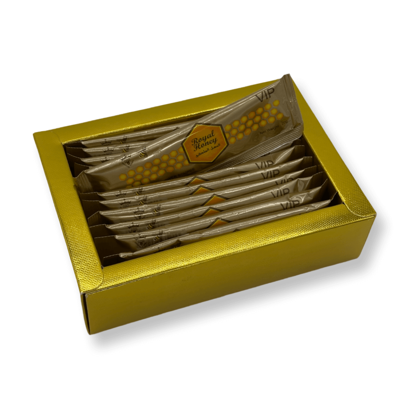 Royal Honey VIP – 12 Sachets for Energy, Performance & Vitality (20g Each)
