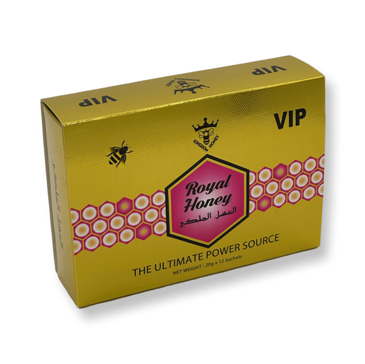 Royal Honey VIP – 12 Sachets for Energy, Performance & Vitality (20g Each)